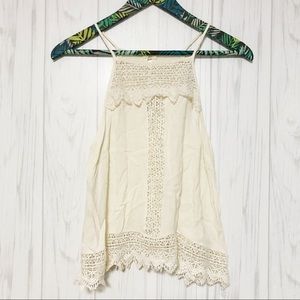 NWOT ASTR the Label Crochet Tank Top Size XS